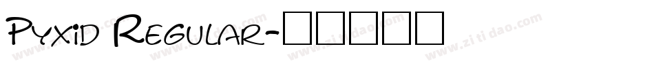 Pyxid Regular字体转换